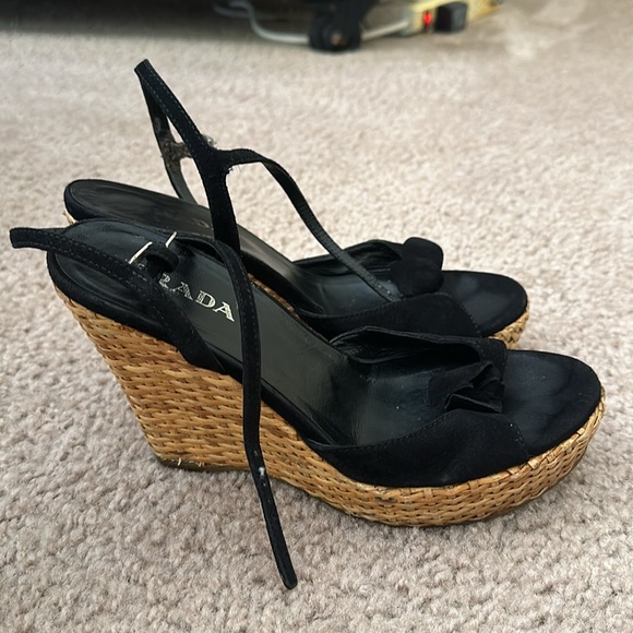 Prada wedge sandals - Picture 2 of 5